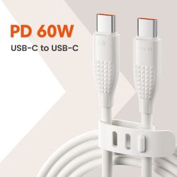 Cáp sạc nhanh Toocki USB Type C sang Type C cho iPhone 16 15 Macbook iPad 100W 5A, tương thích với Samsung Xiaomi.