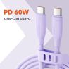 Cáp sạc nhanh Toocki USB Type C sang Type C cho iPhone 16 15 Macbook iPad 100W 5A, tương thích với Samsung Xiaomi.