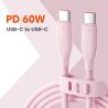 Cáp sạc nhanh Toocki USB Type C sang Type C cho iPhone 16 15 Macbook iPad 100W 5A, tương thích với Samsung Xiaomi.