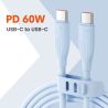 Cáp sạc nhanh Toocki USB Type C sang Type C cho iPhone 16 15 Macbook iPad 100W 5A, tương thích với Samsung Xiaomi.