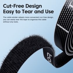 Bộ sắp xếp cáp Toocki, dụng cụ quản lý cáp, bộ cuộn cáp, dây buộc cáp, phụ kiện điện thoại, bộ sắp xếp dây cáp và dây điện.