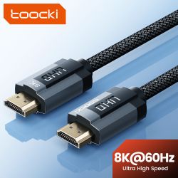 Cáp HDMI USB Toocki dành cho Xiaomi TV Box, PS5, USB HUB, máy chiếu, tốc độ cực cao, được chứng nhận 8K@60Hz, 48Gbps, EARC, Dolb