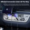 Bộ thu âm thanh Bluetooth 5.0 Toocki dành cho ô tô, chuyển đổi từ USB sang jack 3.5mm AUX, bộ phát Bluetooth rảnh tay cho ô tô.