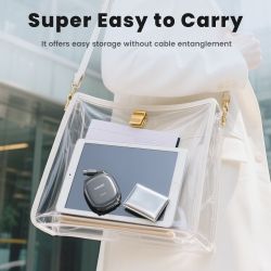 Cáp USB C 100W Toocki dành cho iPhone 16 15 Pro Max Samsung S25 24, dây cáp dữ liệu sạc nhanh, cáp Type C có thể thu gọn dành ch