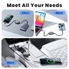 Cáp USB C 100W Toocki dành cho iPhone 16 15 Pro Max Samsung S25 24, dây cáp dữ liệu sạc nhanh, cáp Type C có thể thu gọn dành ch