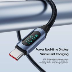 Cáp Toocki Type C sang Type C 100W PD Sạc nhanh USB C sang USB C cho Xiaomi POCO f3 Realme Macbook iPad