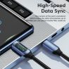 Cáp Toocki Type C sang Type C 100W PD Sạc nhanh USB C sang USB C cho Xiaomi POCO f3 Realme Macbook iPad