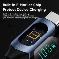 Cáp Toocki Type C sang Type C 100W PD Sạc nhanh USB C sang USB C cho Xiaomi POCO f3 Realme Macbook iPad