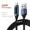 Cáp Toocki Type C sang Type C 100W PD Sạc nhanh USB C sang USB C cho Xiaomi POCO f3 Realme Macbook iPad