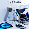 Chargeur rapide USB-C Toocki 140 W GaN PD3.1 QC4.0 3.0 SFC2.0 SCP PPS pour MacBook, iPhone 17 et 16 pouces, Samsung, Huawei et X