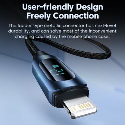 Cáp USB Toocki dành cho iPhone 14 13 12 11 Pro Max XR XS 8 7 Plus AirPods Màn hình kỹ thuật số Cáp sạc Lightning 2.4A cho iPhone