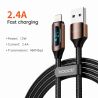 Cáp USB Toocki dành cho iPhone 14 13 12 11 Pro Max XR XS 8 7 Plus AirPods Màn hình kỹ thuật số Cáp sạc Lightning 2.4A cho iPhone