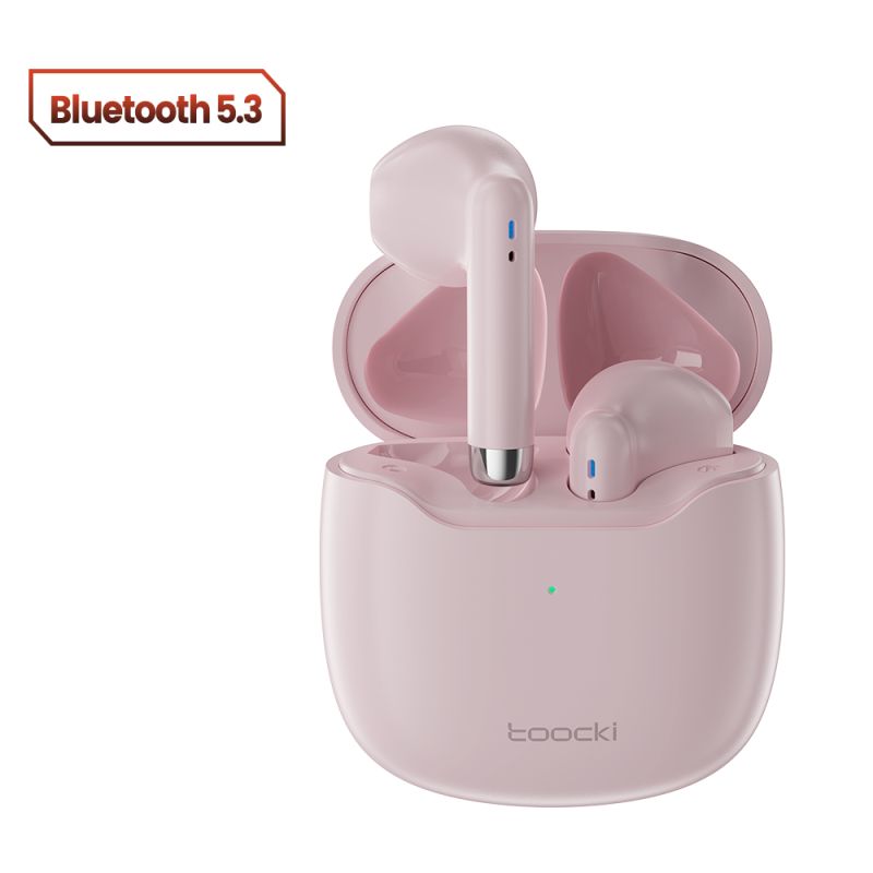 Tai nghe không dây Toocki V08 Bluetooth 5.3, âm thanh nổi HiFi, chống nước, tai nghe thể thao có micro dành cho Android.