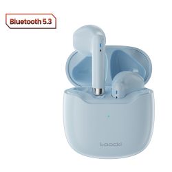 หูฟังบลูทูธไร้สาย Toocki V08 Bluetooth 5.3 ระบบเสียง HiFi สเตอริโอ กันน้ำ สำหรับเล่นกีฬา พร้อมไมโครโฟน สำหรับ Android