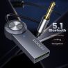 Bộ chuyển đổi Bluetooth 5.1 Toocki dành cho âm thanh xe hơi, cáp lò xo USB sang jack 3.5mm, bộ dụng cụ rảnh tay cho bộ phát Blue