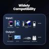Bộ chuyển đổi Bluetooth 5.1 Toocki dành cho âm thanh xe hơi, cáp lò xo USB sang jack 3.5mm, bộ dụng cụ rảnh tay cho bộ phát Blue