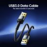 Cáp mở rộng Toocki USB 3.0 USB-A đực sang đực, cáp mở rộng USB 3.0 cho TV Box, PC, tản nhiệt, ổ cứng, camera, dây dữ liệu.