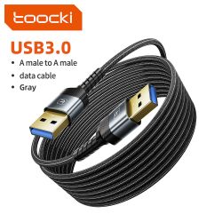 Cáp mở rộng Toocki USB 3.0 USB-A đực sang đực, cáp mở rộng USB 3.0 cho TV Box, PC, tản nhiệt, ổ cứng, camera, dây dữ liệu.