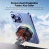 Bộ sạc không dây trên ô tô Toocki QI 15W dành cho iPhone 17 16 Samsung TEC, có chức năng làm lạnh và giữ điện thoại bằng nam châ