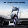 Bộ sạc không dây trên ô tô Toocki QI 15W dành cho iPhone 17 16 Samsung TEC, có chức năng làm lạnh và giữ điện thoại bằng nam châ