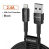 Toocki 2.4A USB Lighting Cable for iPhone 14 13 12 11 Pro Max Plus 8 7 5 6 AirPods Fast Chrging Cable for iPhone