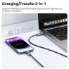 Cáp USB C sang USB C Toocki 100W tự động tắt nguồn, sạc nhanh QC4.0 PD3.1 cho Macbook, iPhone 16 15, Samsung S23 S24, Xiaomi và 