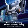 Chargeur de voiture Toocki 200 W Quick Charge 4.0 PPS 45 W PD 100 W, compatible USB-C, pour MacBook, iPhone 15 et Samsung.
