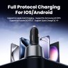 Chargeur de voiture Toocki 200 W Quick Charge 4.0 PPS 45 W PD 100 W, compatible USB-C, pour MacBook, iPhone 15 et Samsung.