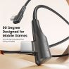 Cáp USB Type-C sang USB C Toocki góc 90 độ, hỗ trợ sạc nhanh QC4.0 PD4.0 100W cho Macbook, iPhone 15, Samsung, Xiaomi, Huawei.