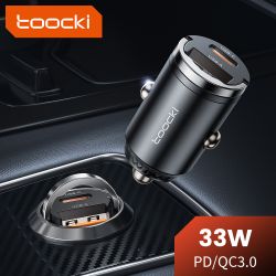 Bộ sạc ô tô Toocki 45W sạc nhanh PPS 33W PD Type C dành cho điện thoại iPhone 15 14 13 12 Samsung S23 S22 Xiaomi POCO