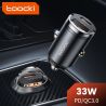 Bộ sạc ô tô Toocki 45W sạc nhanh PPS 33W PD Type C dành cho điện thoại iPhone 15 14 13 12 Samsung S23 S22 Xiaomi POCO