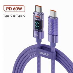 Cáp Toocki Type C sang Type C 100W PD Sạc nhanh USB C sang USB C cho Macbook Samsung Xiaomi POCO Realme