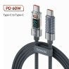 Cáp Toocki Type C sang Type C 100W PD Sạc nhanh USB C sang USB C cho Macbook Samsung Xiaomi POCO Realme