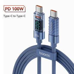 Toocki Type C to Type C Cable 100W PD Fast Charging Charger USB C to USB C Display Cable for Macbook Samsung Xiaomi POCO Realme