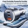 Bộ sạc ô tô Toocki CC43 100W USB C PPS PD 65W sạc nhanh cho Macbook Tablet iPhone 1716 SFC2.0 45W cho Samsung Galaxy S24 S23