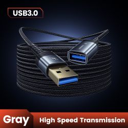 Cáp mở rộng USB 3.0 Toocki đầu đực sang đầu cái, cáp truyền dữ liệu tốc độ cao cho PC, Laptop, TV, Xbox, dây mở rộng USB.