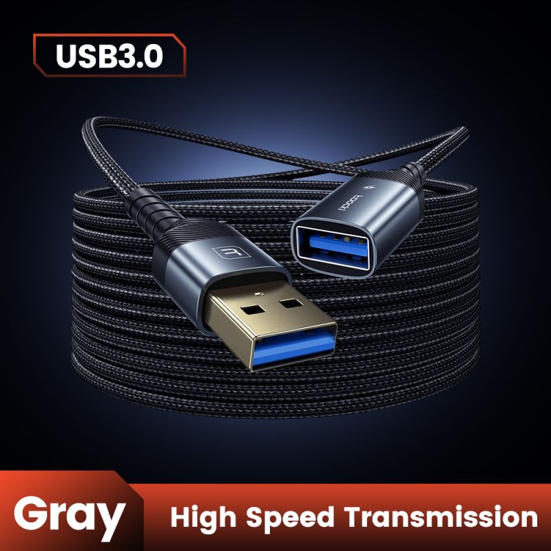 Cáp mở rộng USB 3.0 Toocki đầu đực sang đầu cái, cáp truyền dữ liệu tốc độ cao cho PC, Laptop, TV, Xbox, dây mở rộng USB.