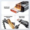 Toocki X111 100W USB Type C Cable 6A Fast Charging ,OLED Digital Display USB C Cable for iPhone 17 Samsung Huawei Honor Xiaomi