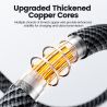 Toocki X111 100W USB Type C Cable 6A Fast Charging ,OLED Digital Display USB C Cable for iPhone 17 Samsung Huawei Honor Xiaomi