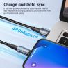Cáp USB Lightning Toocki dành cho iPhone 14 13 12 11 Pro Max 8 7 Plus, cáp sạc nhanh 2.4A cho iPhone, dây sạc dữ liệu.