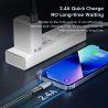 Cáp USB Lightning Toocki dành cho iPhone 14 13 12 11 Pro Max 8 7 Plus, cáp sạc nhanh 2.4A cho iPhone, dây sạc dữ liệu.