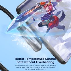 Cáp USB C 90 độ Toocki 6A hỗ trợ sạc nhanh, dạng khuỷu, dành cho Huawei P40 P30 Realme Samsung S20 Xiaomi Oneplus.