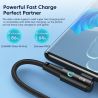 Cáp USB C 90 độ Toocki 6A hỗ trợ sạc nhanh, dạng khuỷu, dành cho Huawei P40 P30 Realme Samsung S20 Xiaomi Oneplus.