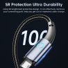 Cáp Micro USB Toocki 3m 2m, cáp sạc nhanh USB Micro hợp kim nhôm, dây cáp dữ liệu MicroUSB cho Xiaomi Redmi Huawei Realme