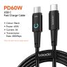 Toocki 100W USB C to USB C Cable PD Fast Charge Mobile Phone Cord For Xiaomi Huawei Samsung MacBook Poco3 Type C to Type C Cable