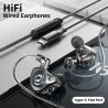 Tai nghe có dây Toocki TE26 Dynamic, âm thanh nổi HiFi, âm trầm mạnh mẽ, khử tiếng ồn, tai nghe thể thao, dây cáp có thể tháo rờ