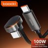 Cable USB C a tipo C Toocki de 100 W para iPhone 16, 15 Pro Max, Samsung S24, S23, Xiaomi, cable de datos tipo C de carga rápida