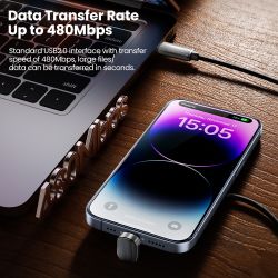 Cable USB C a tipo C Toocki de 100 W para iPhone 16, 15 Pro Max, Samsung S24, S23, Xiaomi, cable de datos tipo C de carga rápida