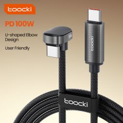 Cable USB C a tipo C Toocki de 100 W para iPhone 16, 15 Pro Max, Samsung S24, S23, Xiaomi, cable de datos tipo C de carga rápida