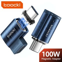 Toocki Magnetic OTG Adapter USB Type C to Type C 100w Magnetic Fast Charging Convertor For iPhone Xiaomi Oneplus Macbook Laptop